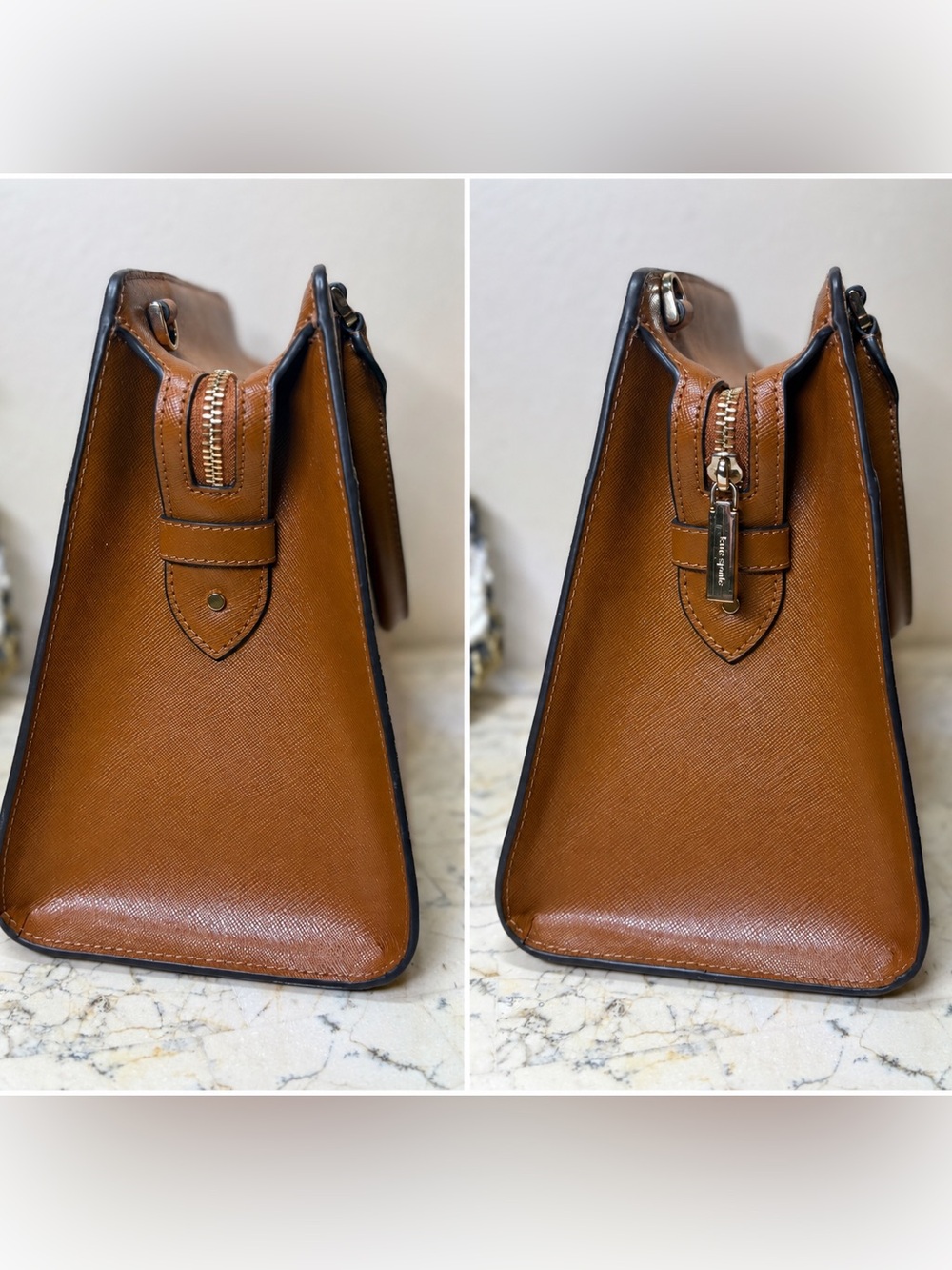 kate spade Brown leather satchel with matching wallet - Picture 13 of 14